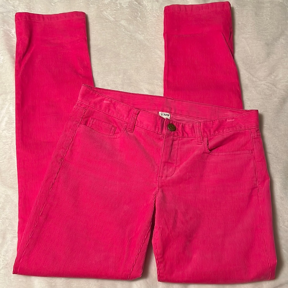 J. Crew Pink Corduroy Pants